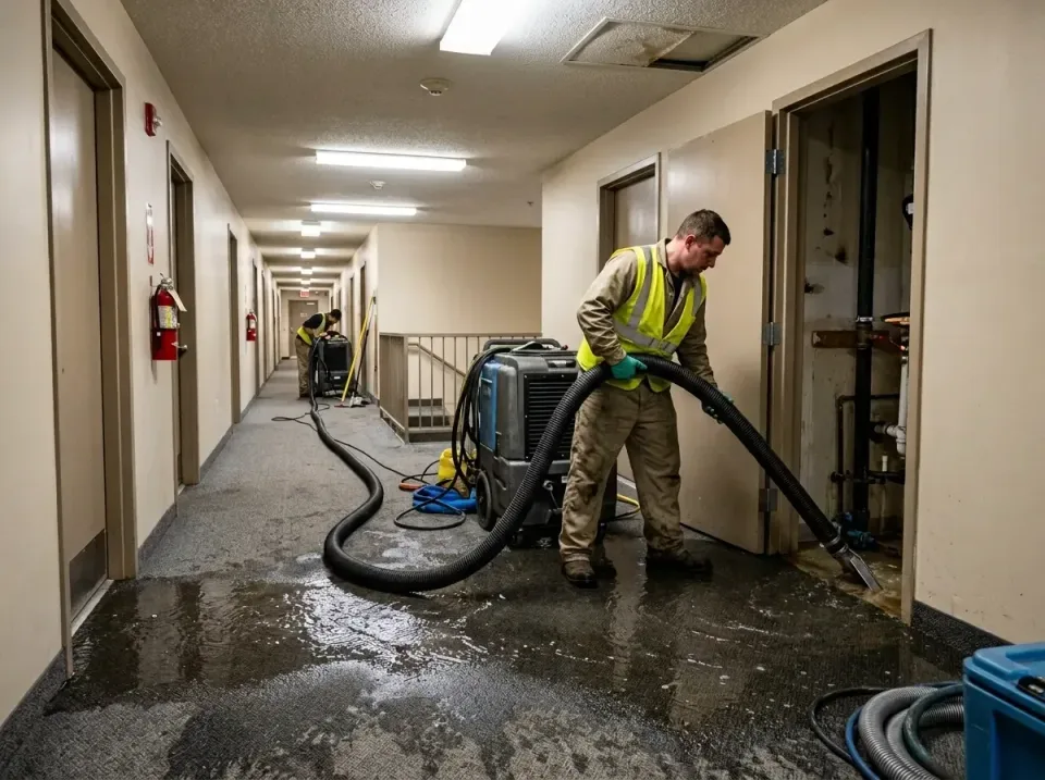 multi-unit-apartment-hallway-f-005 — frequently asked questions, Emergency Burst Pipe Water Extraction & Removal in Goodyear…